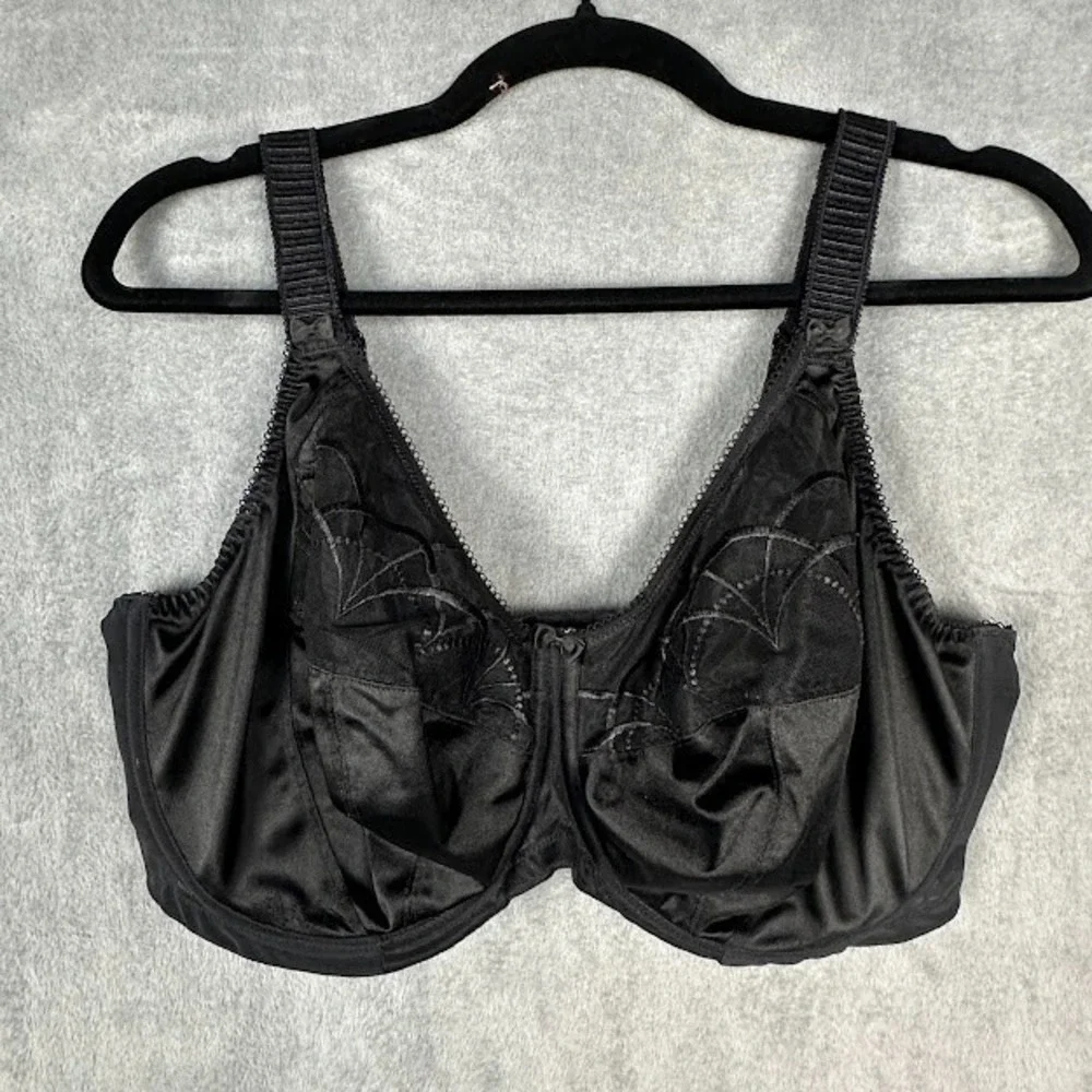 Elomi Cate Bra Womens 40I Black Full Coverage Underwire Lace 4030 - Picture 1 of 10